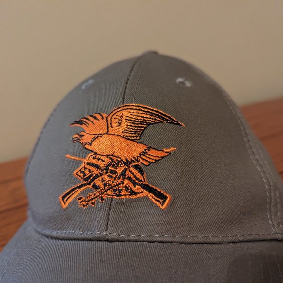 NRA Hat Men's Embroidered Eagle Strap Back Baseball/Trucker Cap Khaki/Olive - Picture 2 of 8